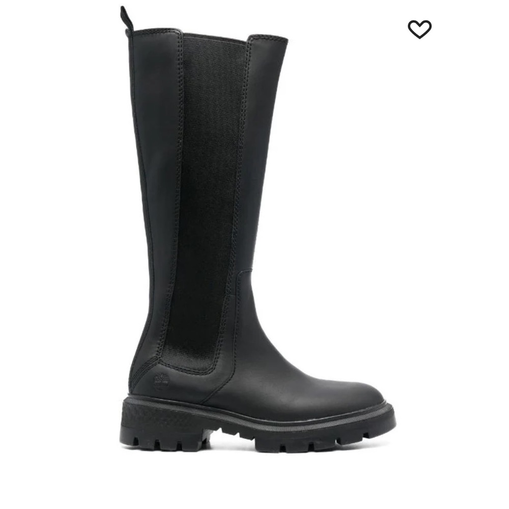 NEW NIB Timberland Women Sz 7 black Full Grain Leather Cortina Valley Tall Boot